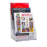 Azar Brochure Holder, 9.25" x 13.25", Vertical, Table Top, Clear, Plastic (252378)