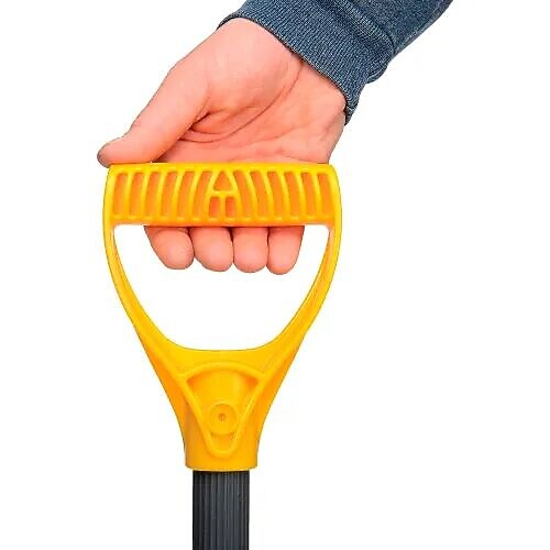 TrueTemper 18" Aluminum Blade Combo Snow Shovel, Steel Extra Wide D-Grip Handle (1641000)