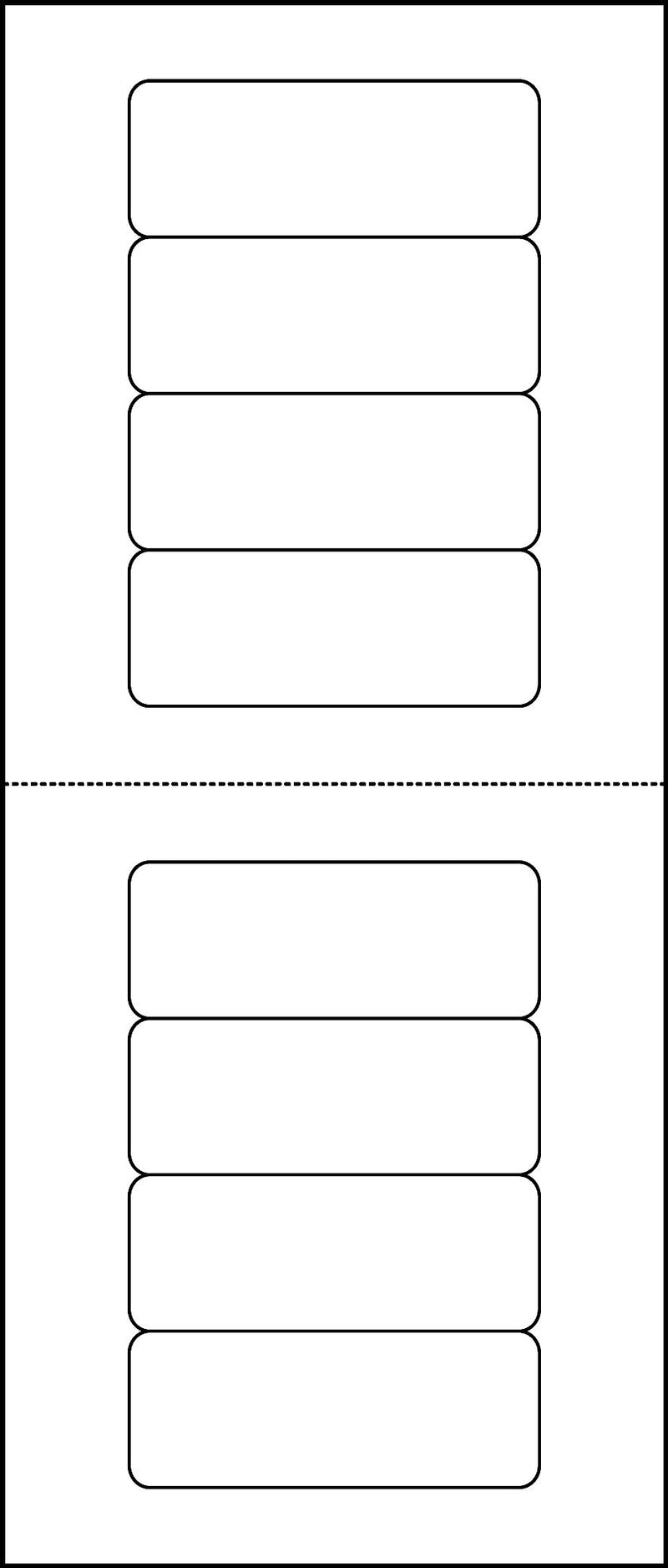 Avery Mini-Sheets Laser/Inkjet Address Labels, 1" x 2-5/8", White, 200 Labels/Pack (2160)