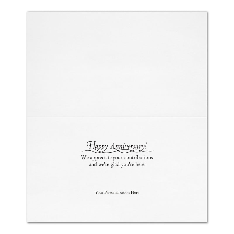 "Golden Fireworks" Anniversary Card w/ Unlined White Envelope, 50/BX