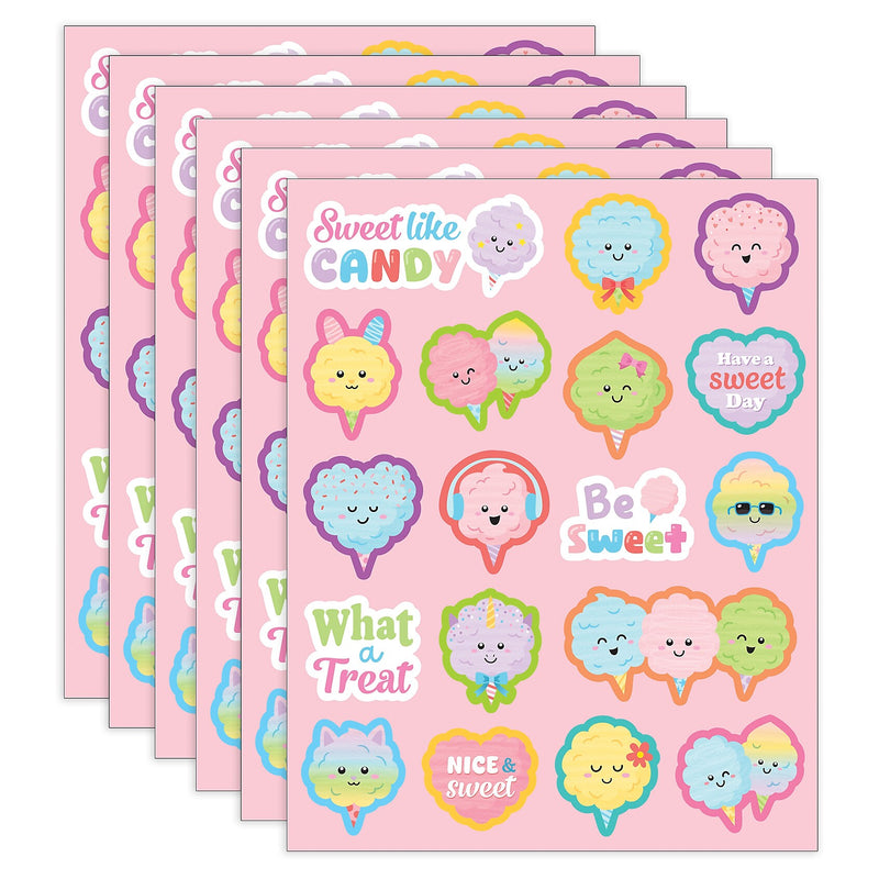 Teacher Created Resources Cotton Candy Smelly Stickers, Multicolored, 108/Pack, 6/Packs/Bundle (TCR9455-6)