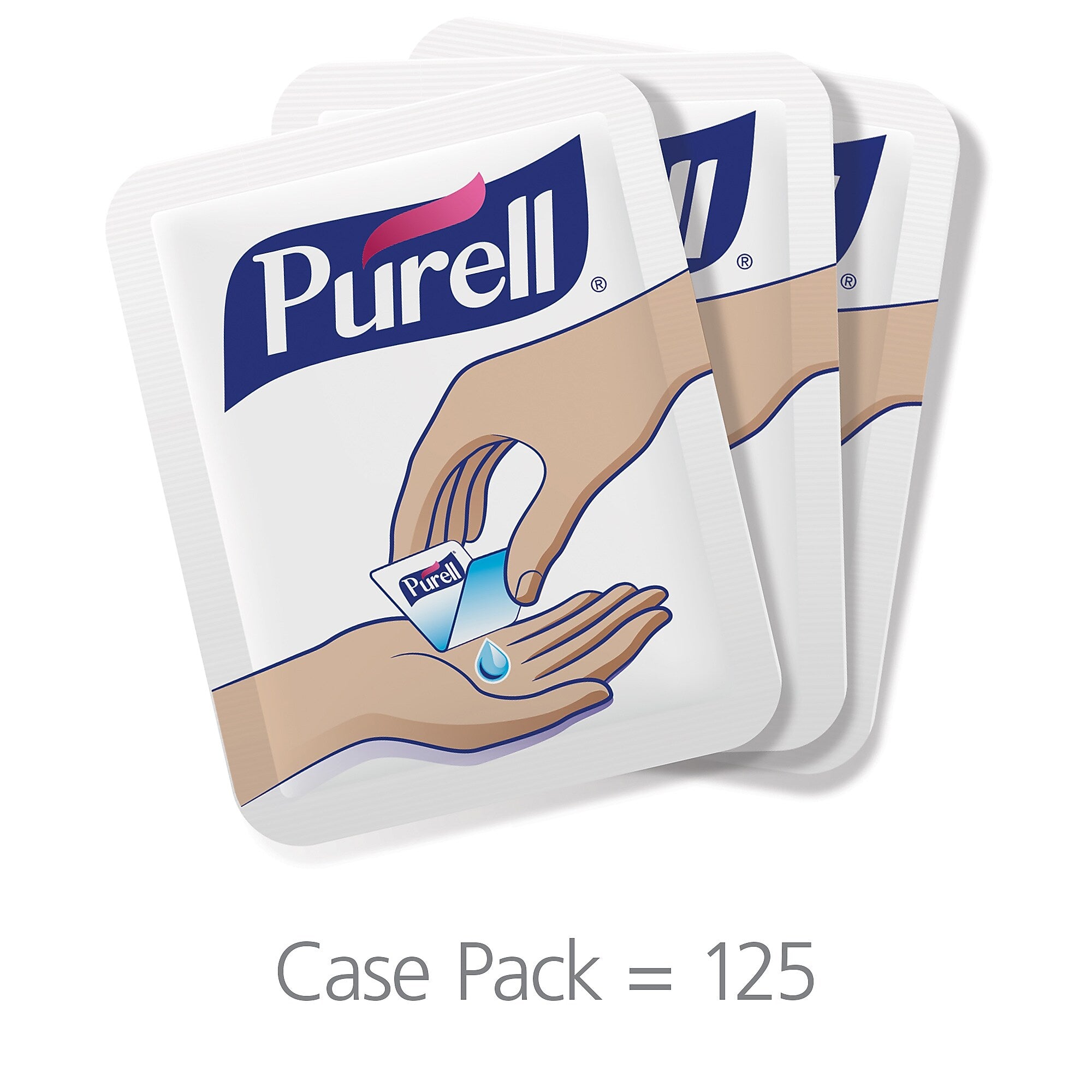 PURELL SINGLES Advanced 70% Alcohol Gel Hand Sanitizer, 125/Box (9630-12-125CTNS)