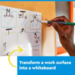 Post-it Easy Erase Plastic Adhesive Dry-Erase Whiteboard, 4' x 3' (FWS4X3)