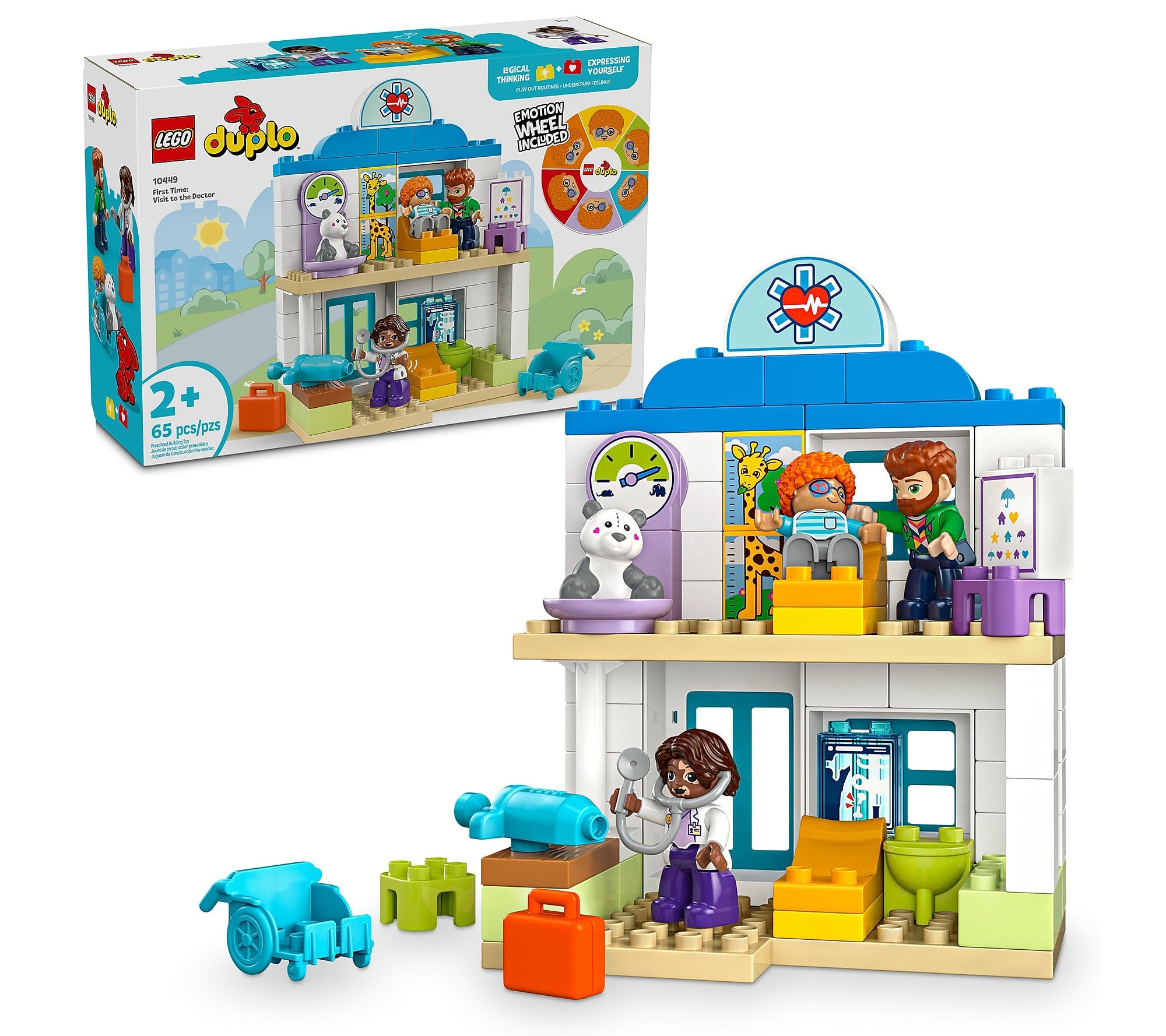 LEGO DUPLO Town First Time: Visit with the Doctor, 65 Pieces (10449)