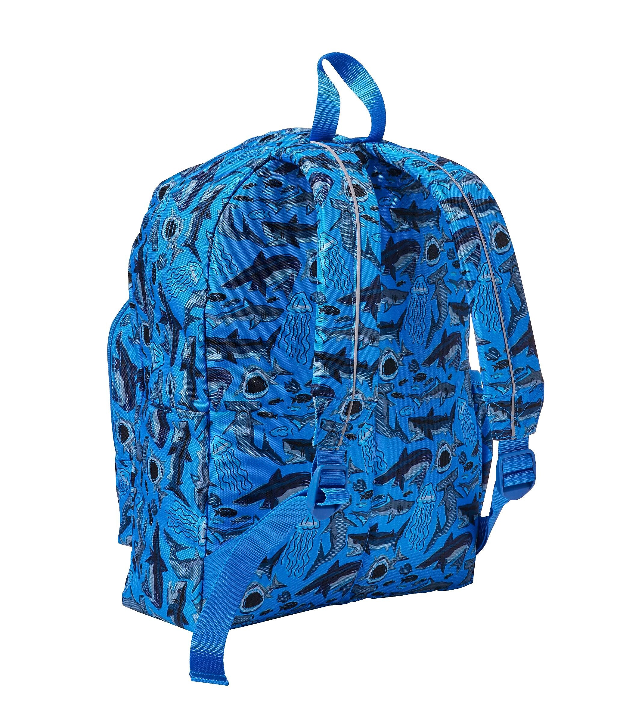 L.L.Bean Junior Original Book Pack Kids Backpack, Small, Glacier Blue Shark (1000281513)