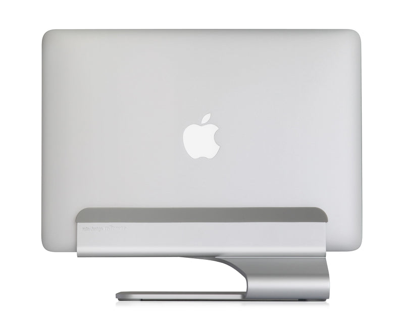 Rain Design mTower 4.5"W x 9.8"D Aluminum Vertical Laptop Stand, Silver (10037)