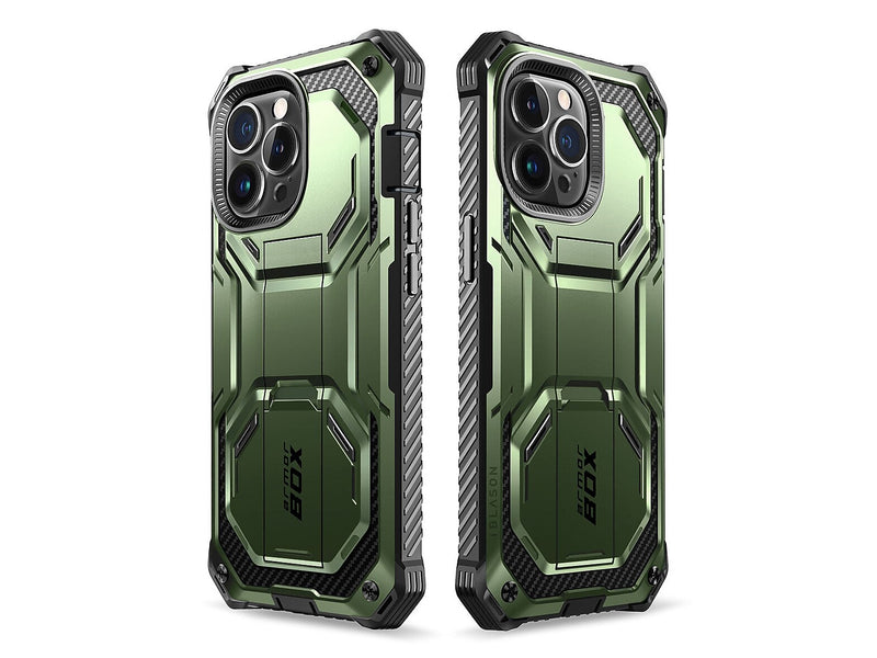 i-Blason Armorbox Dark Green Rugged Case for iPhone 14 Pro (iPhone2022Pro-6.1-Armorbox-SP-Guldan)