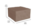 Flash Furniture Bright Beginnings Vinyl Modular Classroom 1-Seater Ottoman, Brown (MK-KE15679-GG)