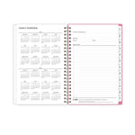 2025-2026 Blue Sky Roosevelt 5" x 8" Academic Year Weekly & Monthly Planner, Plastic Cover, Multicolored (128692-A26)