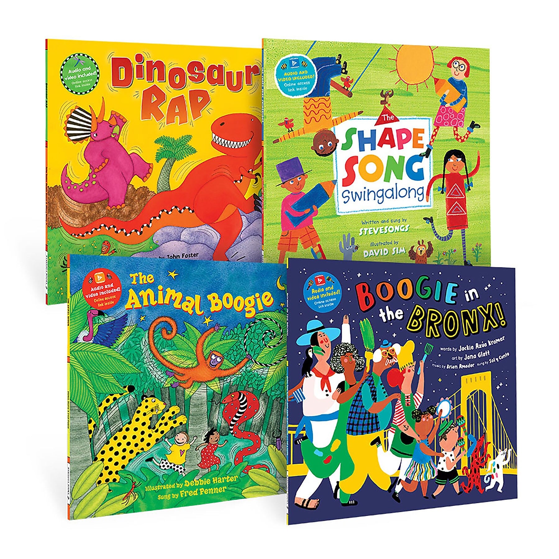 Barefoot Books PreK Boogie Time Singalongs Book Bundle, 4/Set (BBK9798888593325)