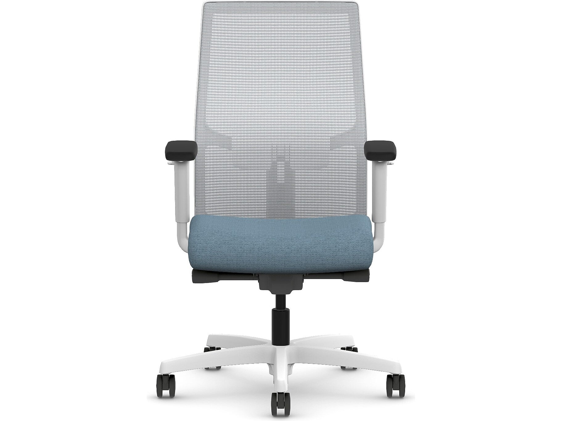 HON Ignition 2.0 Fabric/Mesh Swivel Task Chair, Carolina/Designer White (HIWMMKD.Y2.A.H.IF.HAML21.DW.SB.DWX)