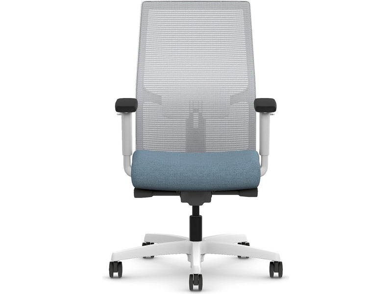 HON Ignition 2.0 Fabric/Mesh Swivel Task Chair, Carolina/Designer White (HIWMMKD.Y2.A.H.IF.HAML21.DW.SB.DWX)