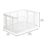 mDesign Steel Organizer, Matte White (25931)