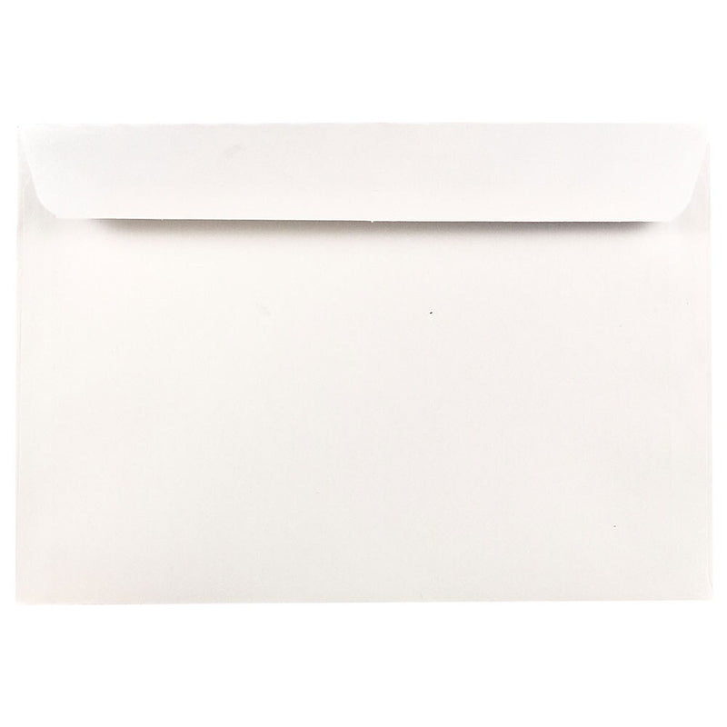 JAM Paper Booklet Envelope 6 1/2" x 9 1/2", White, 100/Pack (4241d)