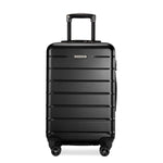 Ricardo Beverly Hills Cambria 20" Hardside Carry-On Suitcase, 8-Wheeled Spinner, Black (140-20"006-4WB)