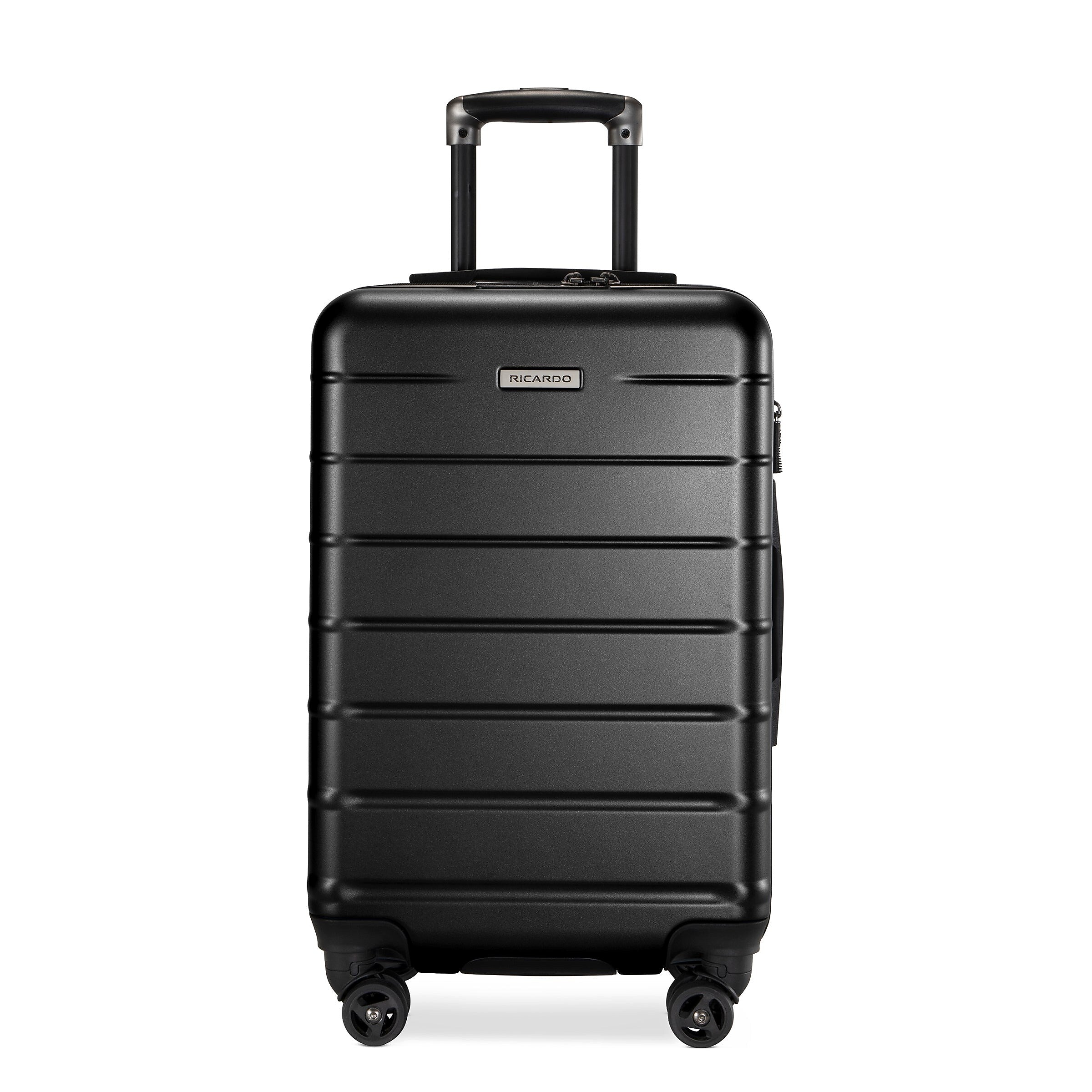 Ricardo Beverly Hills Cambria 20" Hardside Carry-On Suitcase, 8-Wheeled Spinner, Black (140-20"006-4WB)