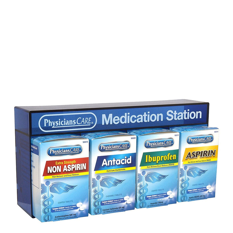 First Aid Only Medication Station with Medication (90780)