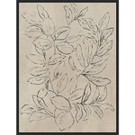 Amanti Art Outlined Leaves II by Asia Jensen Framed Canvas Wall Art Print, 32" x 42" (A42677748496)