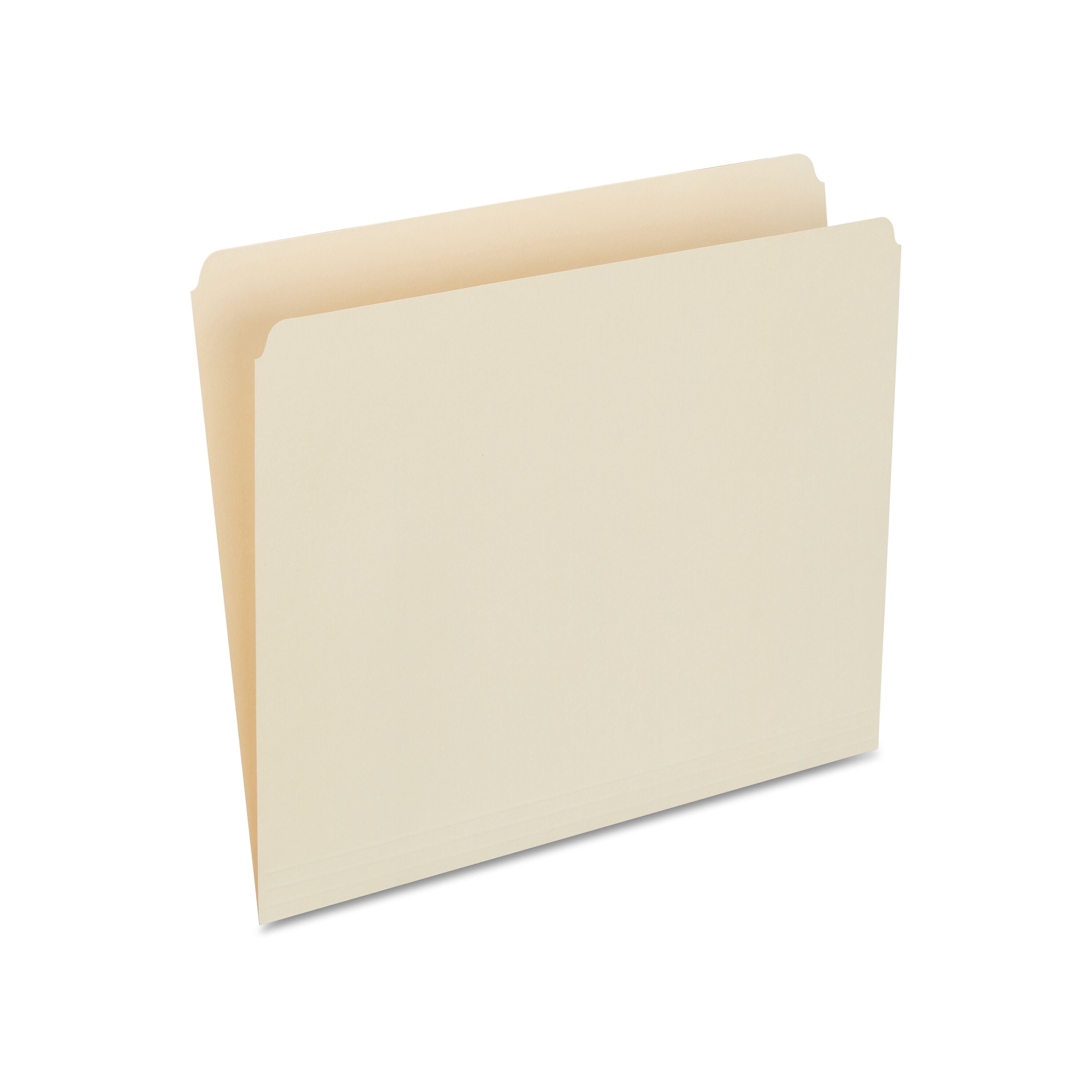 Staples 30% Recycled File Folders, Single Tab, Letter Size, Manila, 100/Box (ST56676-CC)