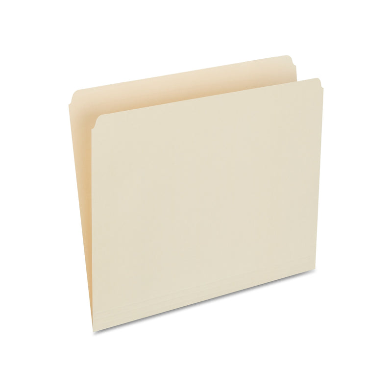 Staples 30% Recycled File Folders, Single Tab, Letter Size, Manila, 100/Box (ST56676-CC)