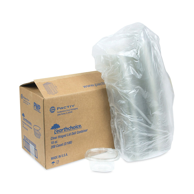 CONTAINER,HINGED LID,CLR