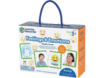 Learning Resources Feelings & Emotions Puzzle Cards, Assorted Colors, 24/Box (LER6091)