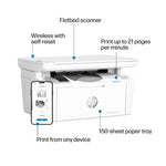 HP LaserJet MFP M140w Wireless Black & White All-in-One Laser Printer, Scanner, Copier, Best for Home Office (7MD72F)