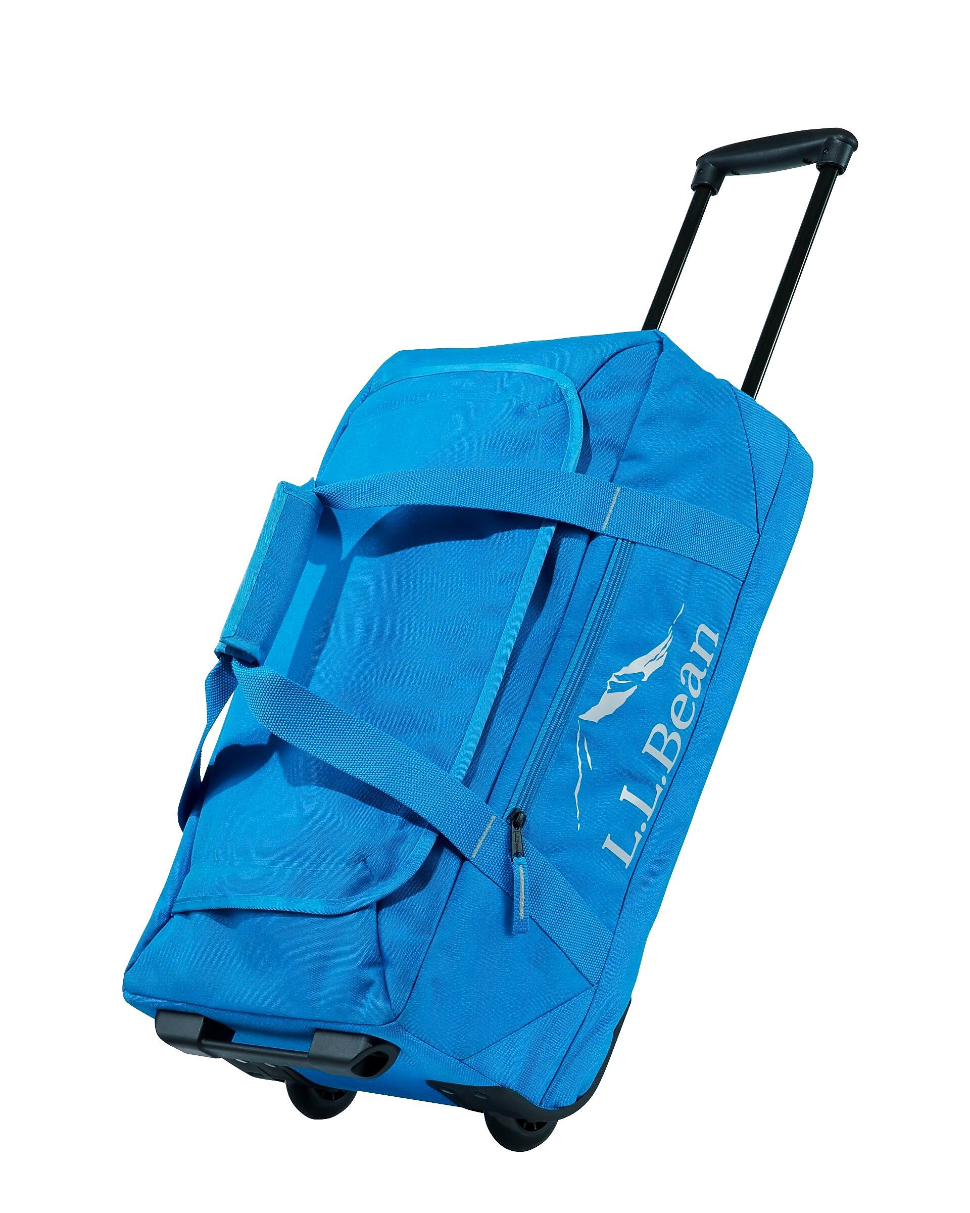 L.L.Bean Adventure 22" Polyester Telescoping Carry-On Travel Duffel with Wheels, Medium Blue (1000209701)