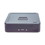 CONTROLTEK Cash Box, 6 Compartments, Charcoal (CNK500128)