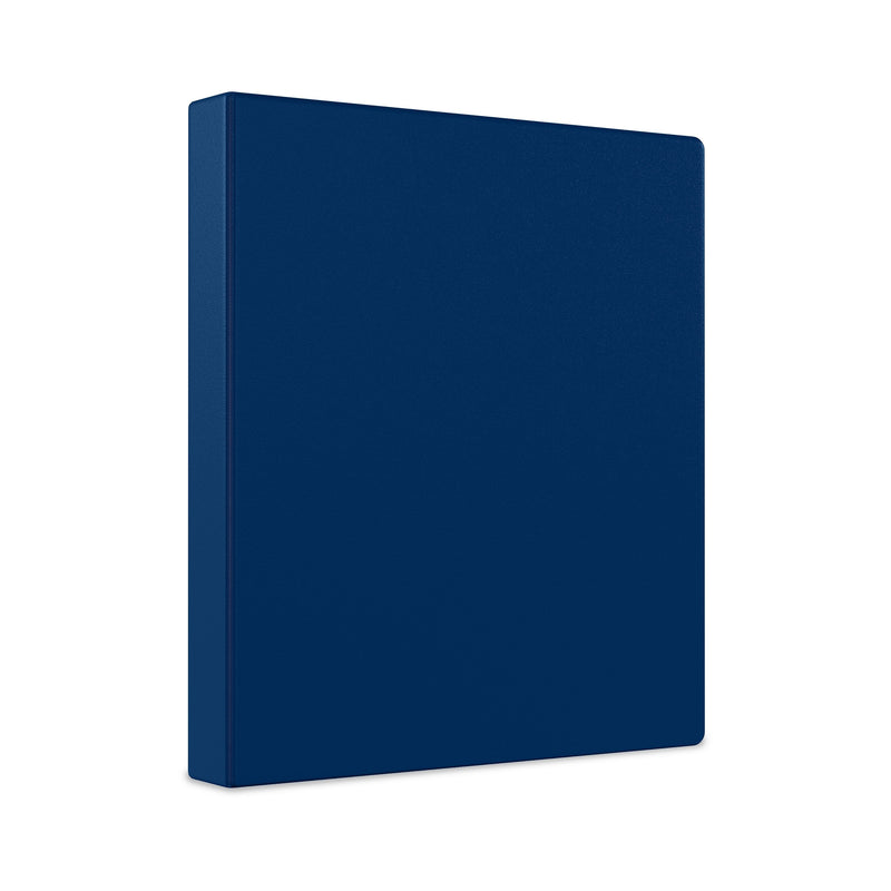 Staples 1 1/2" 3-Ring Non-View Binder, Navy (ST26580-CC)
