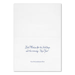 "Glistening Trees" Holiday Card w/ Silver Lined White Envelope, 100/BX