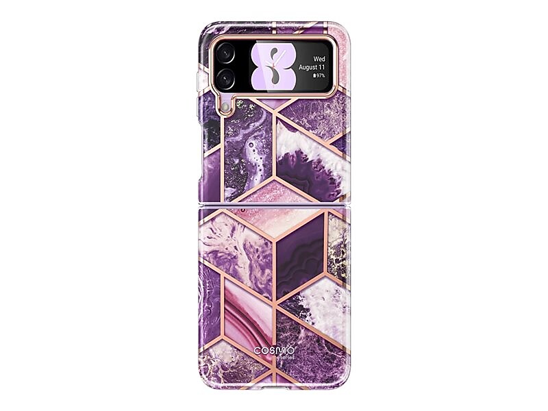 i-Blason Cosmo Marble Purple Snap Case for Samsung Galaxy Z Flip4 (Galaxy2022-ZFlip4-5G-Cosmo-Ameth)
