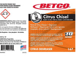 Betco Citrus Chisel Cleaner/Degreaser Secondary Label, 4" x 6", Multicolor, 24 Labels/Pack (1679090)