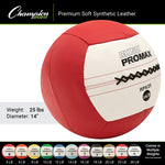 Champion Sports 25 lbs. Rhino Promax Medicine Ball, Red (CHMP218)