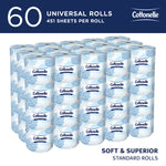 Cottonelle Professional Recycled Toilet Paper, 2-ply, White, 451 Sheets/Roll, 60 Rolls/Case (17713)