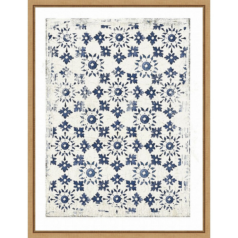 Amanti Art Navy Geo III by Aimee Wilson Framed Canvas Wall Art Print, 18" x 24" (A42674833697)