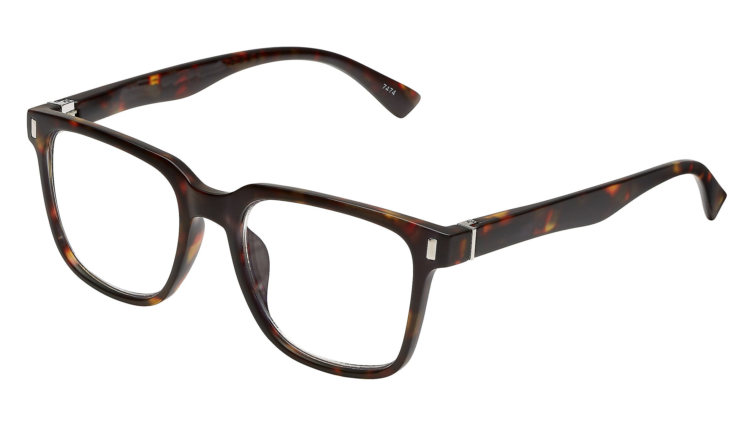 SAV Optitek Blue Light +2.75 Reading Glasses, Matte Brown Demi (E7312)