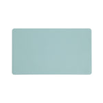 Smead Small Vegan Leather Anti-Slip Desk Pad, 23.6" x 13.7", Light Blue (64840)