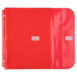 JAM Paper Plastic Binder Pocket, Red, 3/Pack (218VB1REX3)