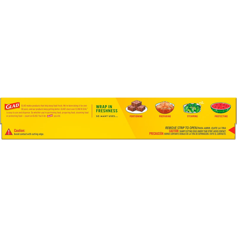 Glad ClingWrap Plastic Food Wrap, 200 Sq. Ft. Roll (00020)