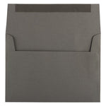 JAM Paper A7 Invitation Envelope 5 1/4" x 7 1/4", Dark Grey, 100/Pack (36396434d)