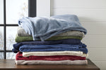 L.L.Bean Wicked Plush Throw, Deep Blue, Large (0SAG202000)