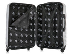 InUSA Resilience 24" Hardside Suitcase, 4-Wheeled Spinner, TSA Checkpoint Friendly, Silver (IURES00M-SIL)