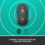 Logitech Signature M650 for Business Wireless Optical USB Mouse, Graphite (910-006272)