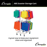 Champion Sports Durable ABS Scooter Storage Cart