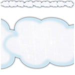 Teacher Created Resources Die-Cut Border Trim, 2.75" x 2.92', Clouds, 12/Pack, 6 Packs/Bundle (TCR9240-6)