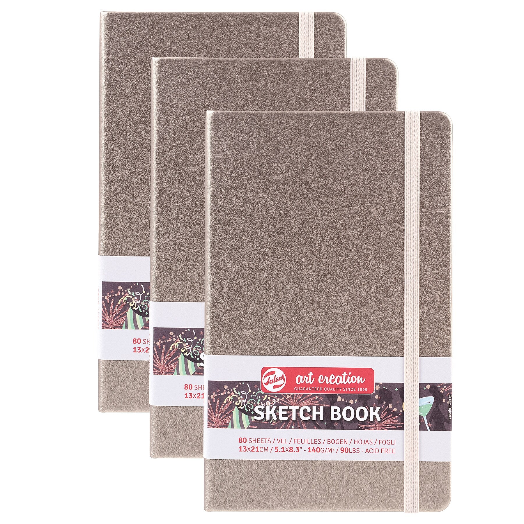 Talens Art Creation 5.1" x 8.3" Sketch Book, 80 Sheets/Book, 3/Bundle (TLN9314242M-3)