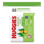 Huggies Natural Care Sensitive Baby Wipes, 1-Ply, Unscented, White, 184 Wipes/Pack, 3 Packs/Carton (31816)