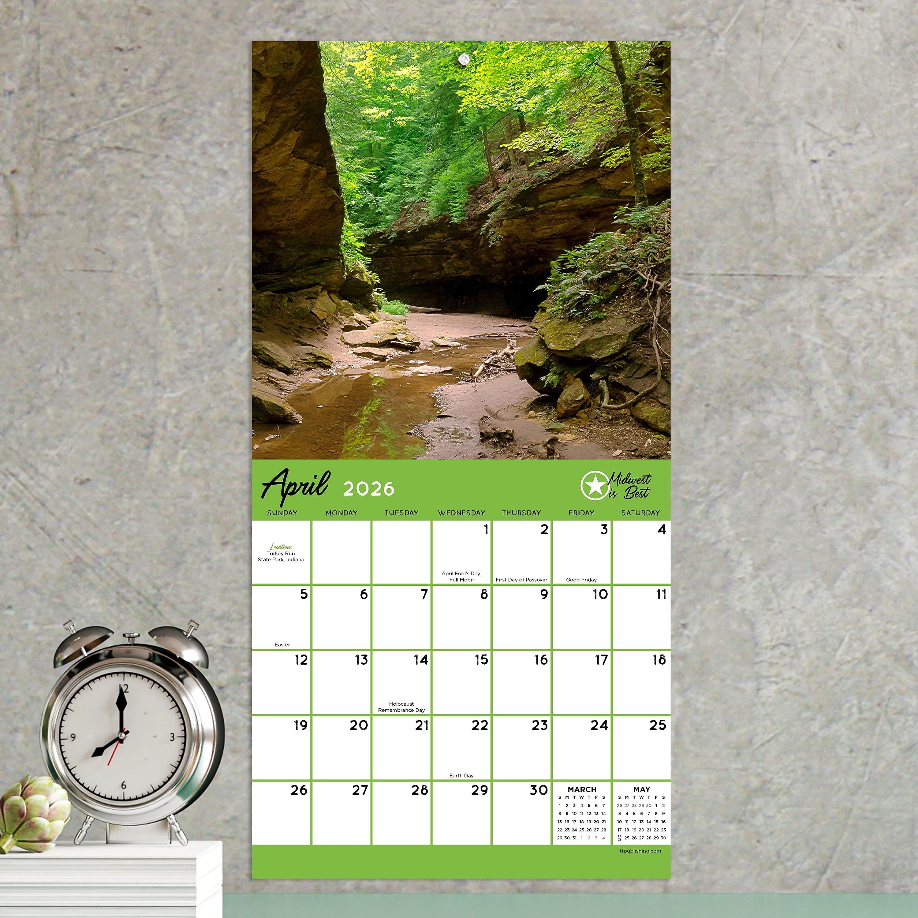 2026 TF Publishing Midwest Is Best Mini 7" x 7" Monthly Wall Calendar, Multicolor (26-2016)