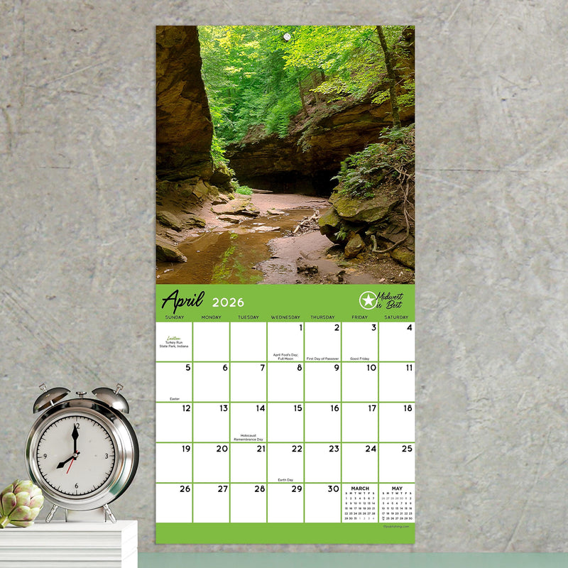 2026 TF Publishing Midwest Is Best Mini 7" x 7" Monthly Wall Calendar, Multicolor (26-2016)